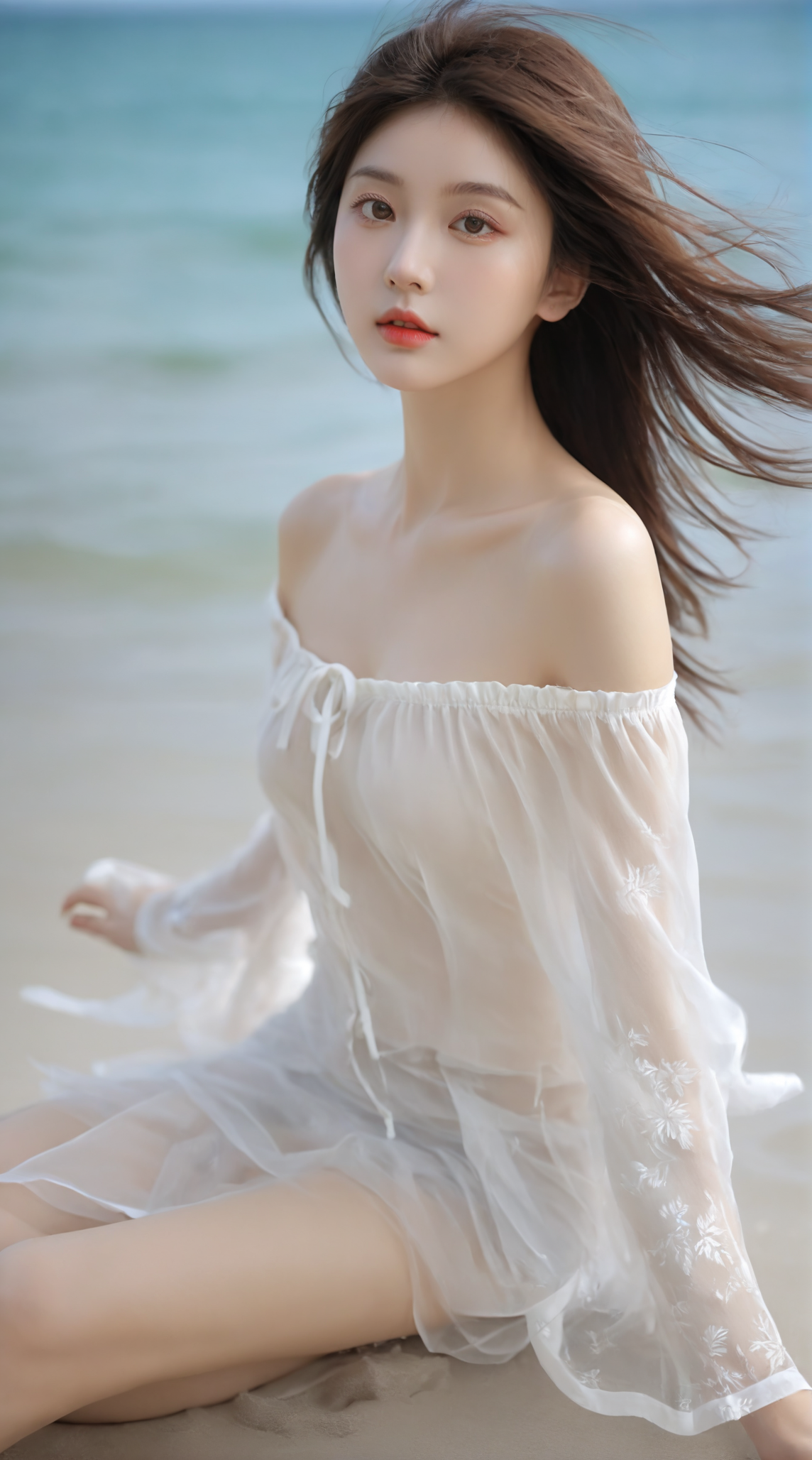 海边美女