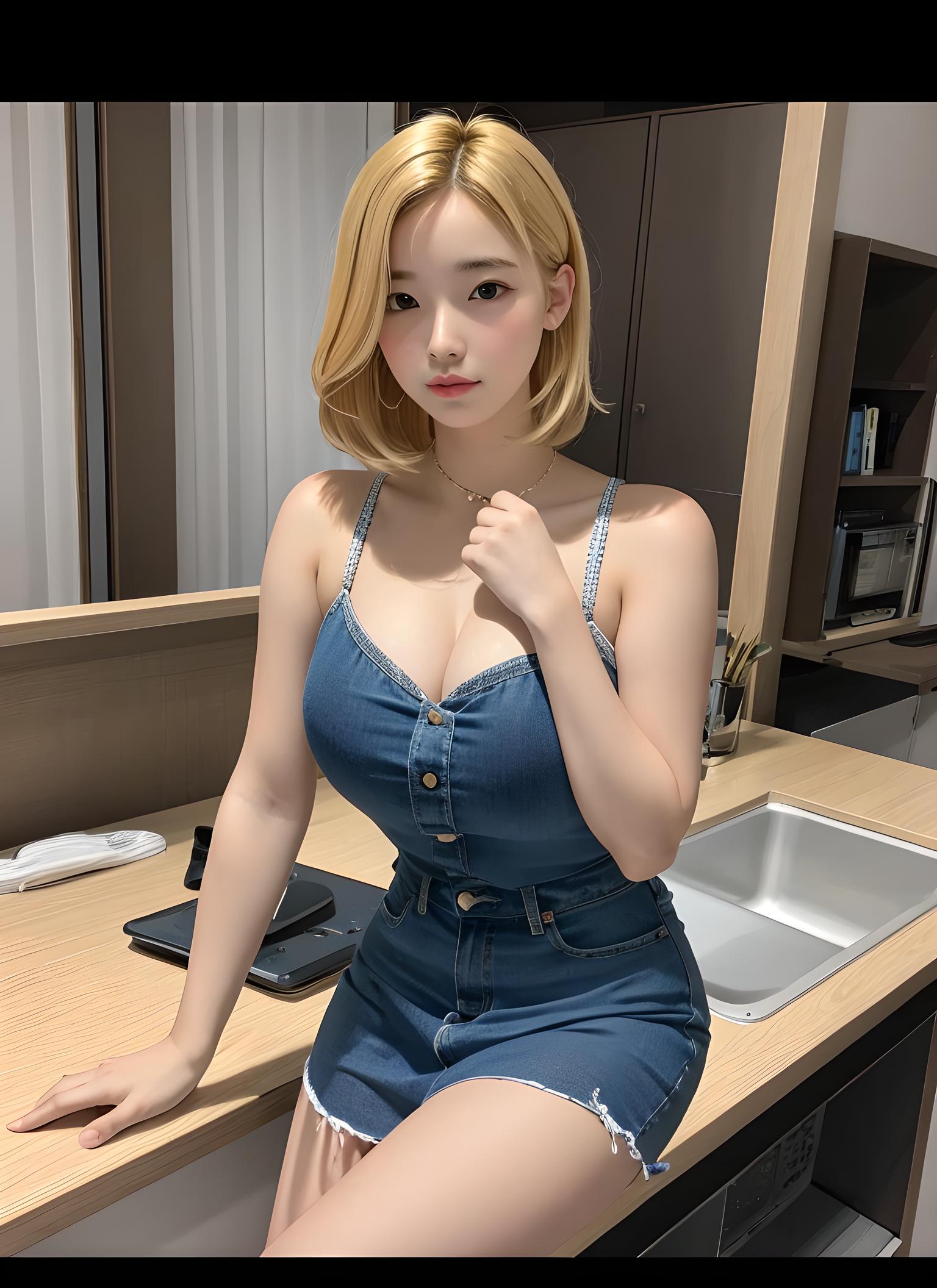 金发美女