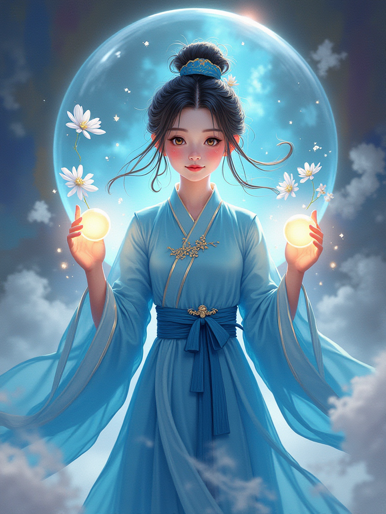拿能量球的仙女