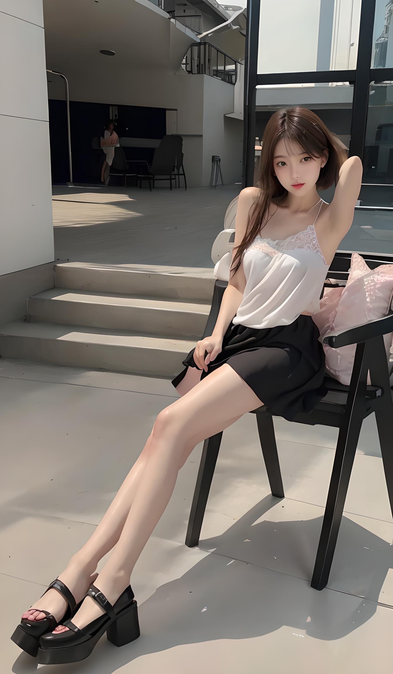 大长腿美女