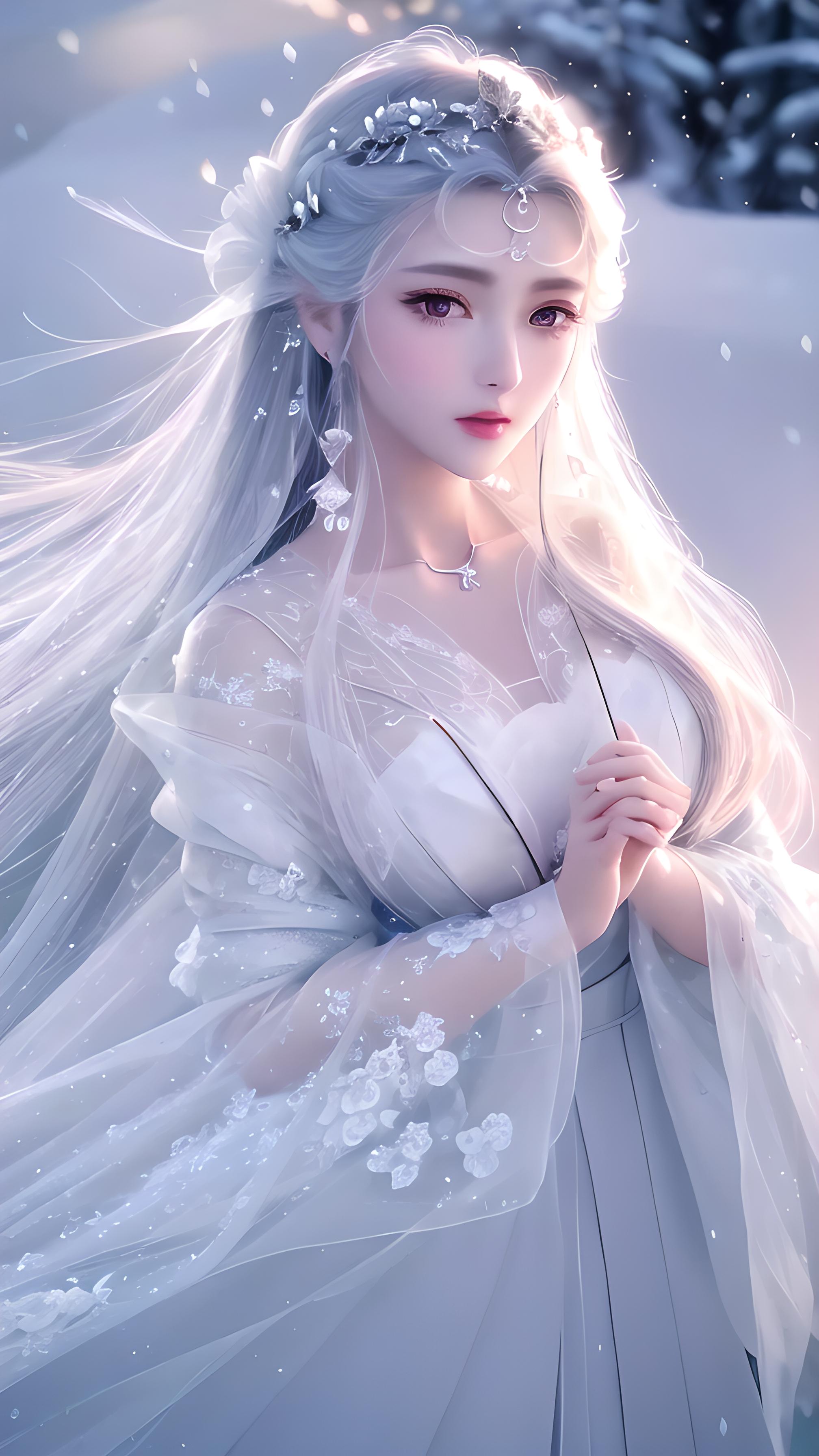 雪地美女