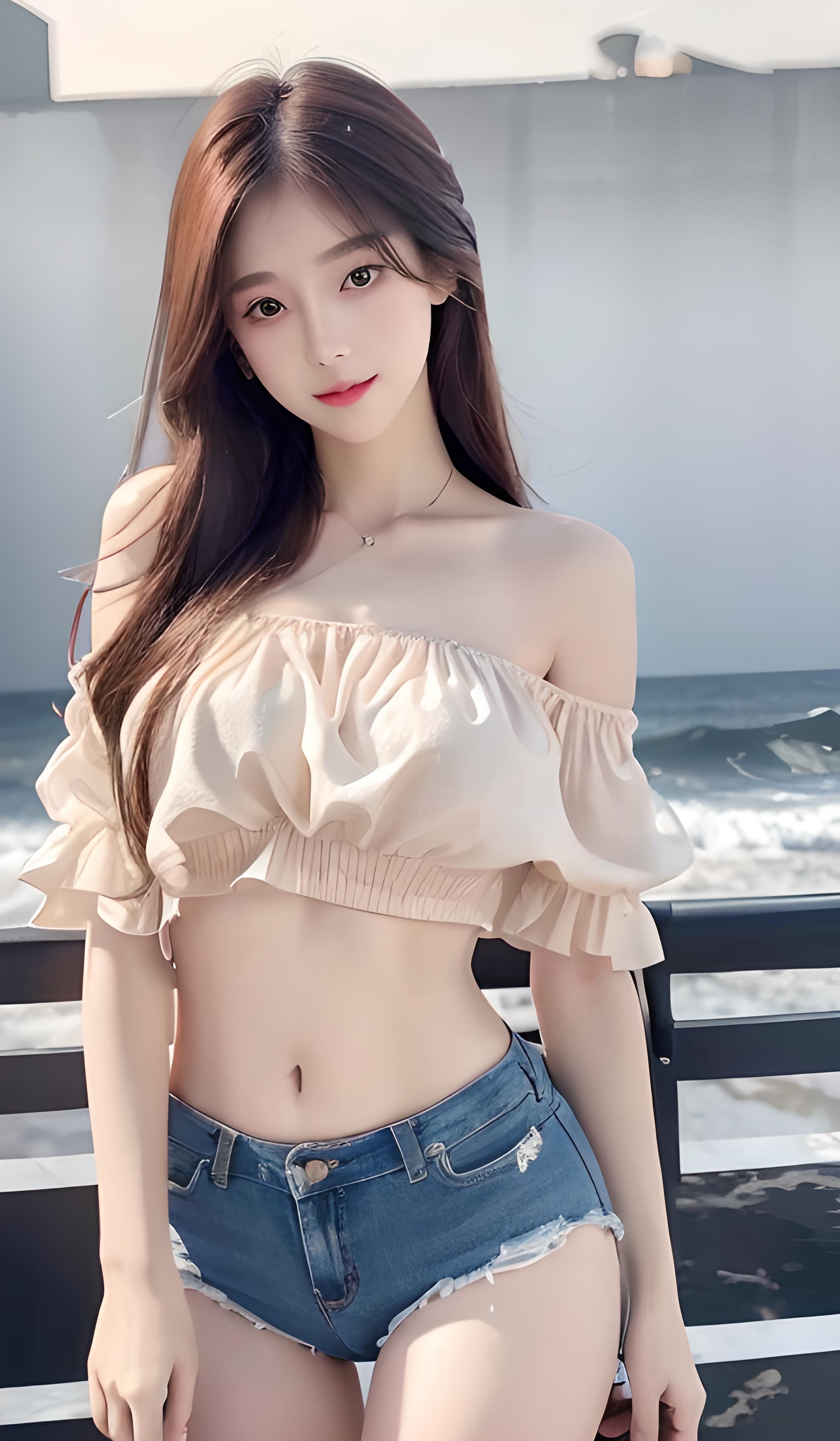 海边美女