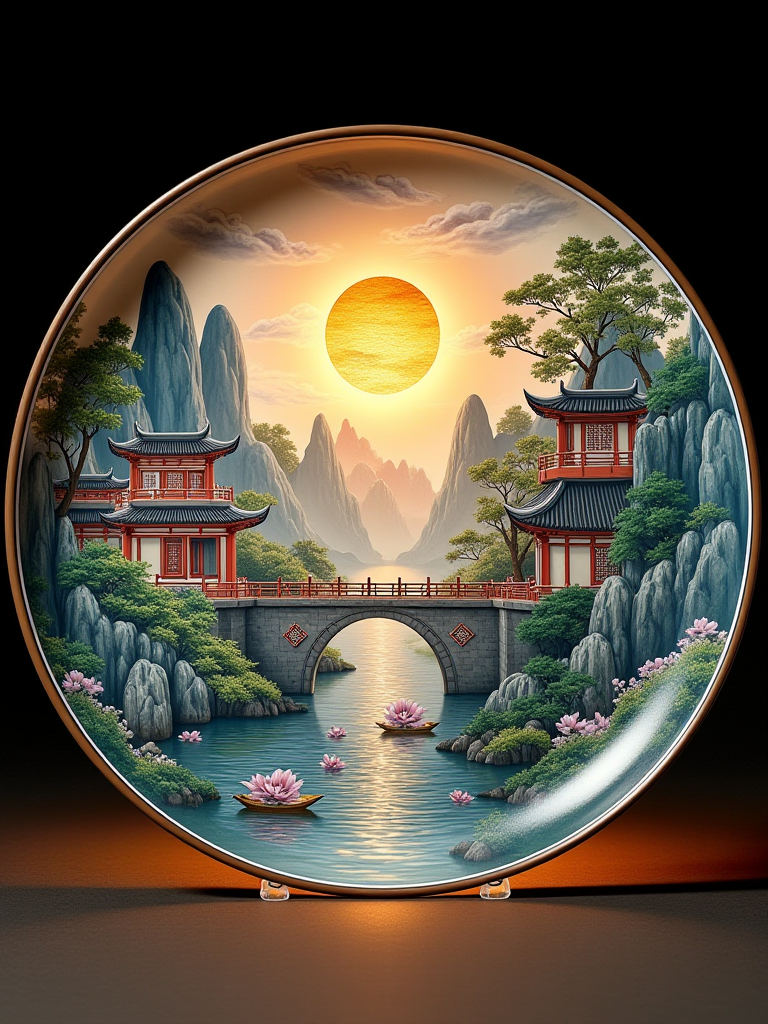 摆件：西湖断桥残雪