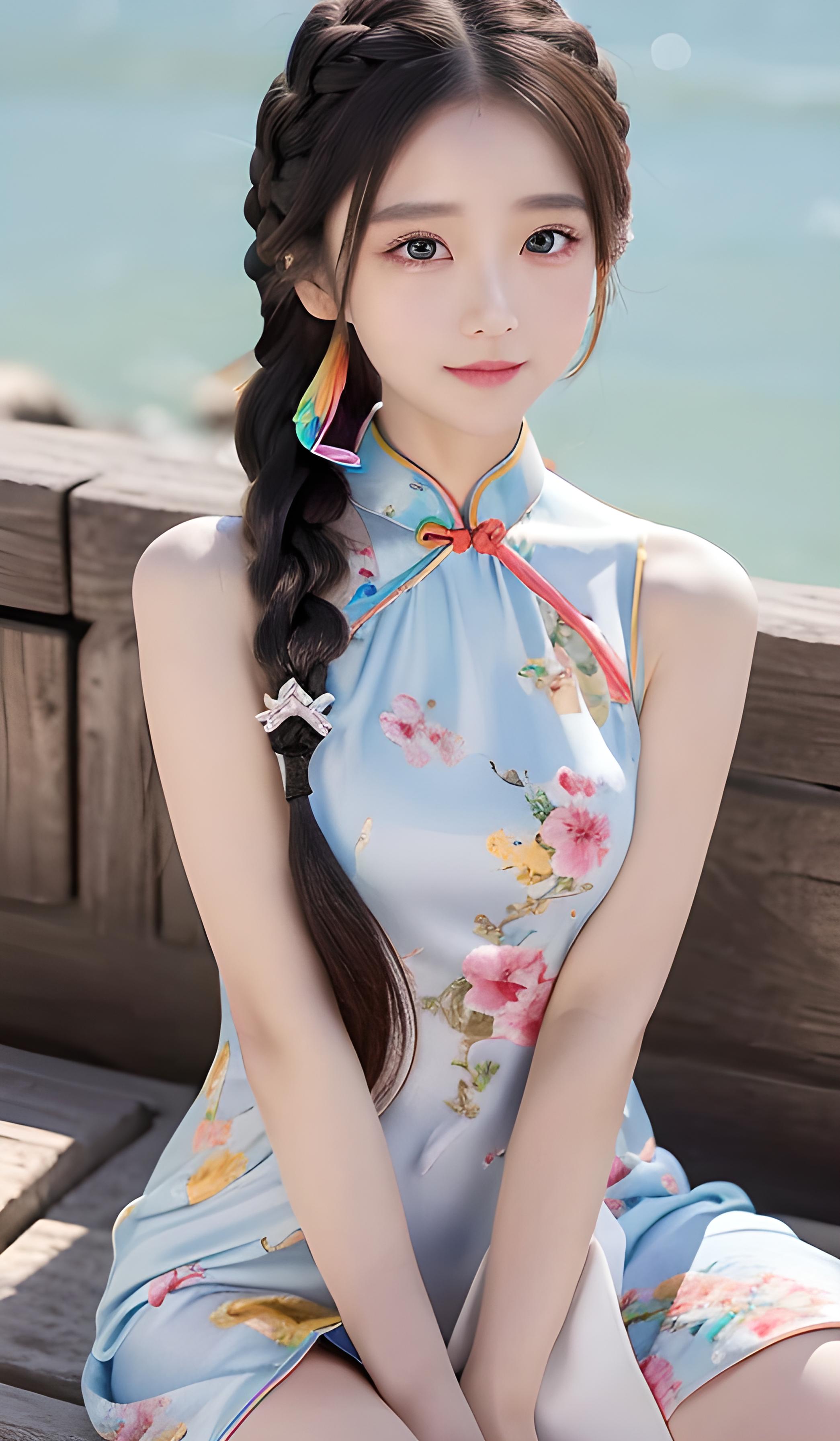 海边美女