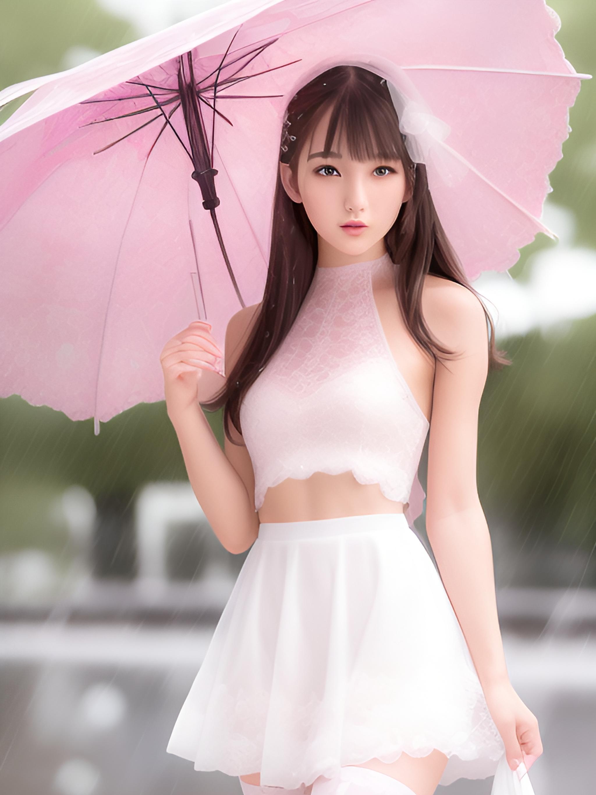 雨中漫步