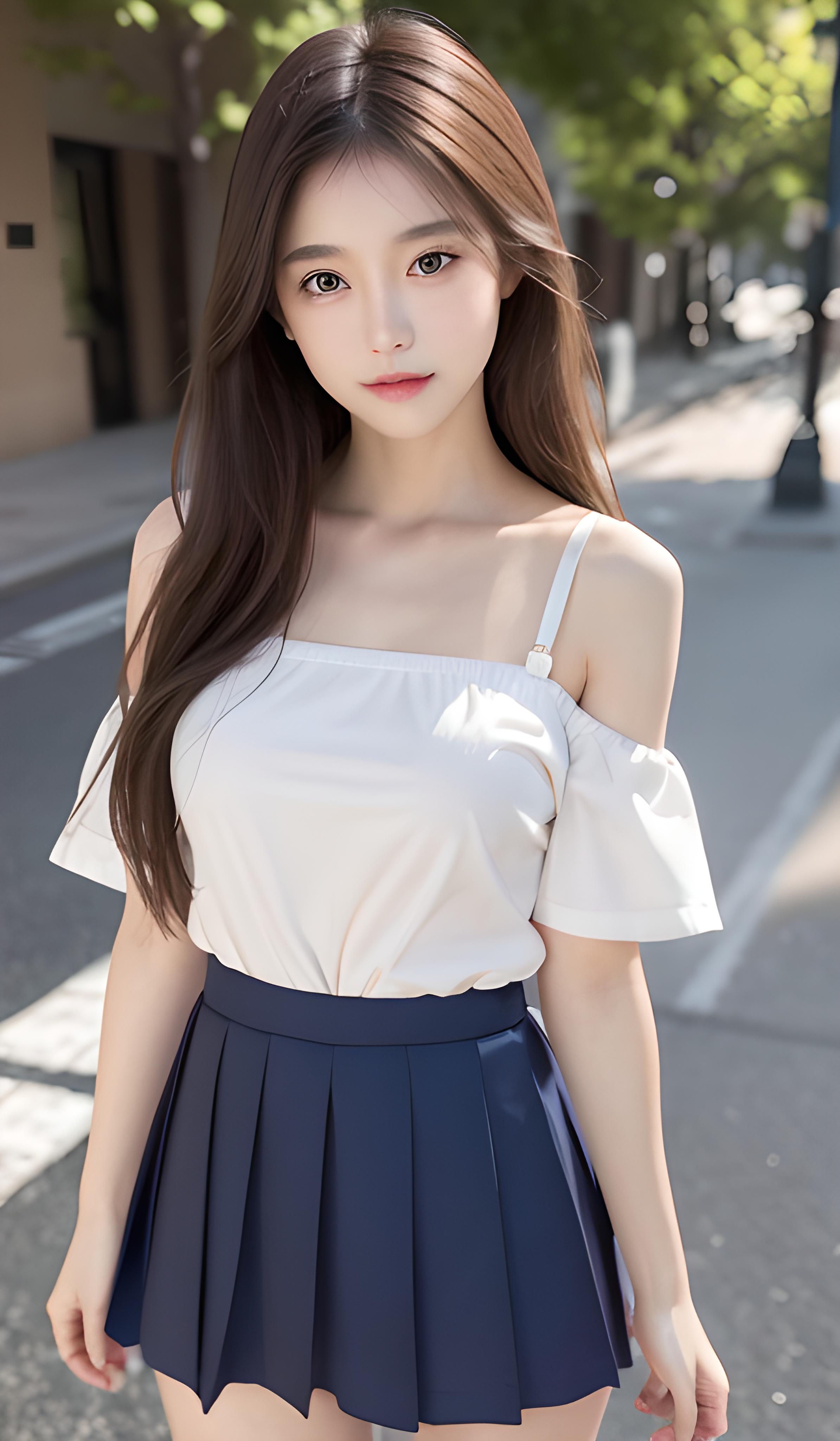 校服美女