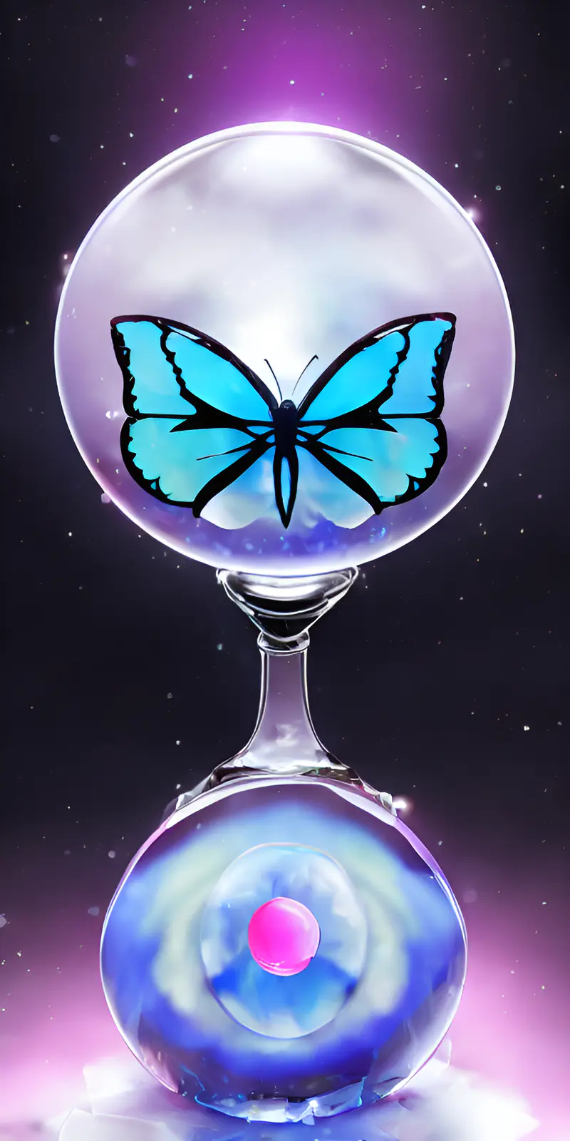 水晶球蝴蝶