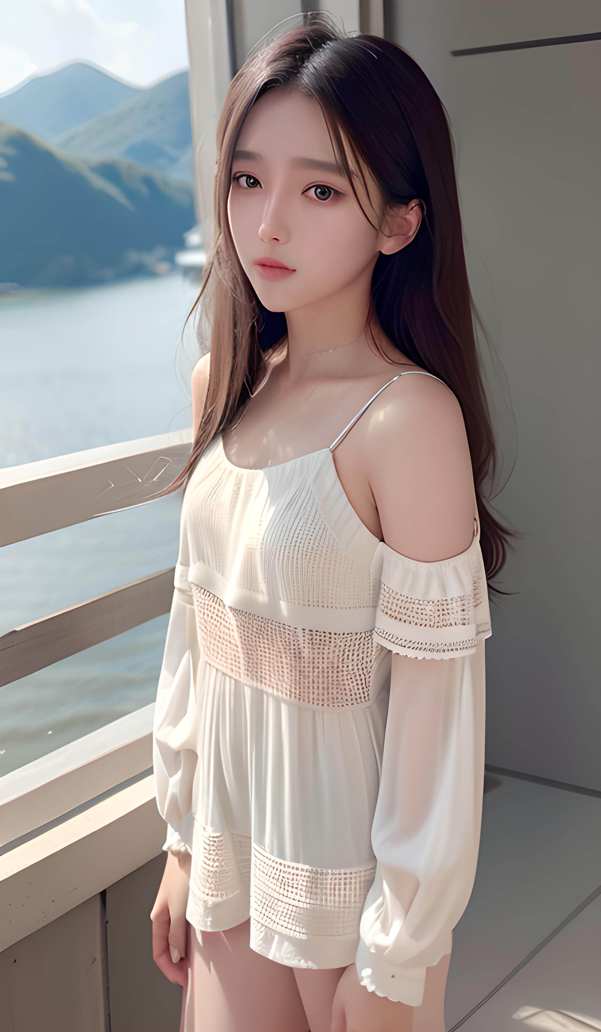 海边美少女