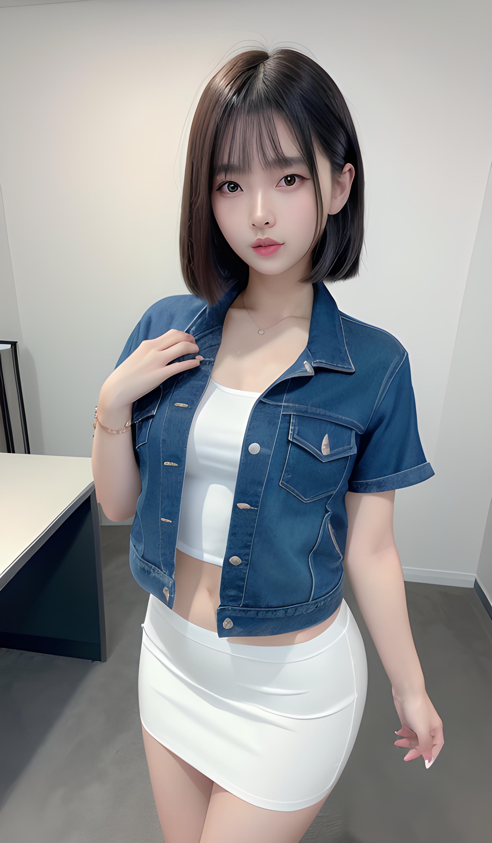 短发少女