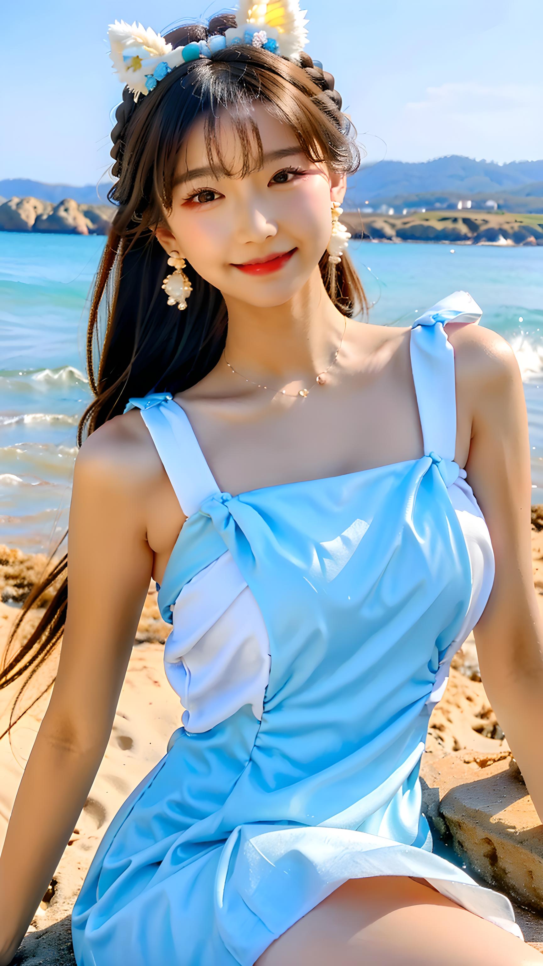 海边美女