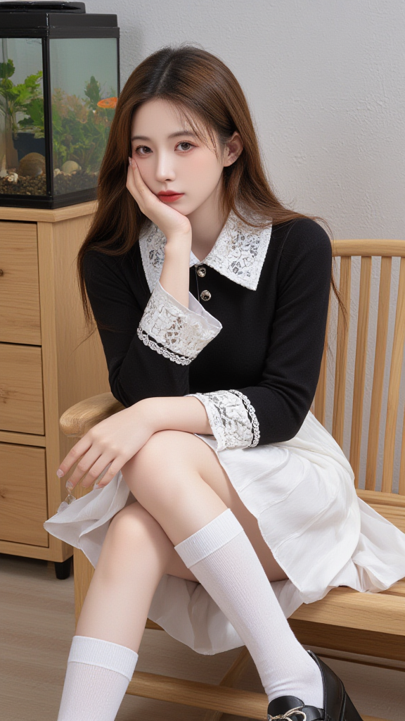 棕色长发女孩