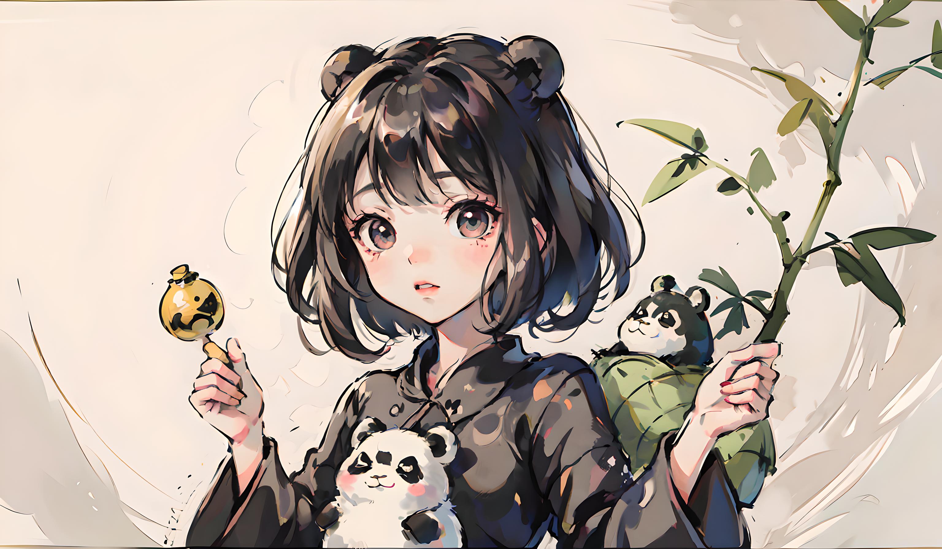 可爱熊猫