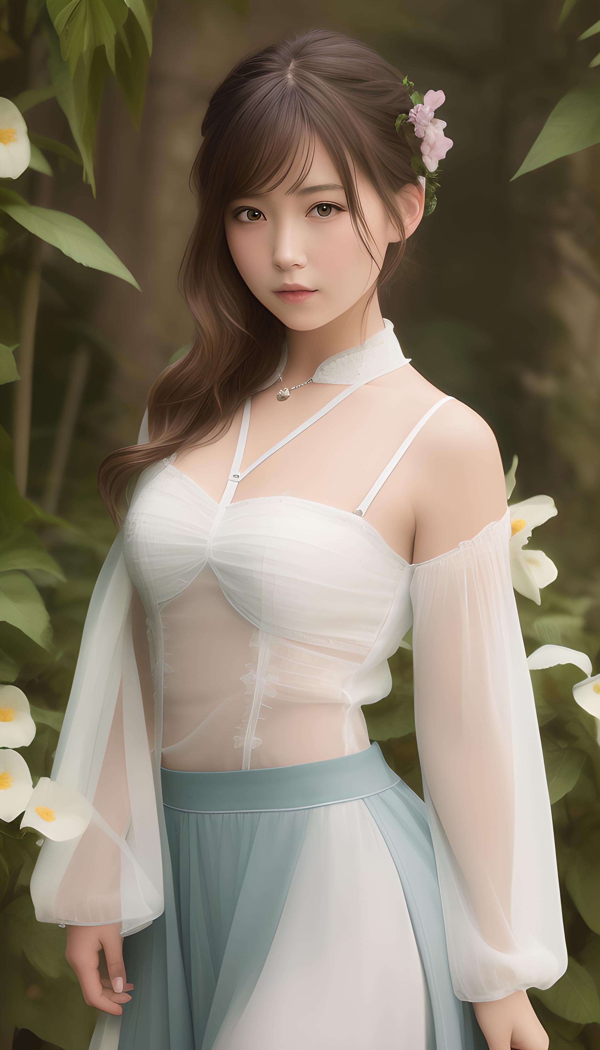 花丛少女