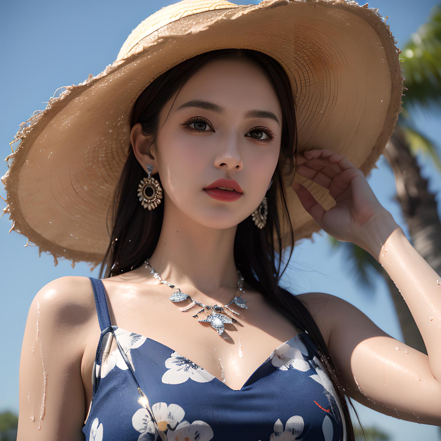 海边美女