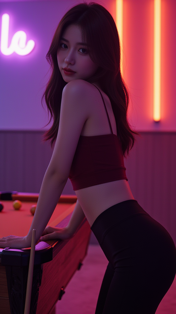 台球厅女孩