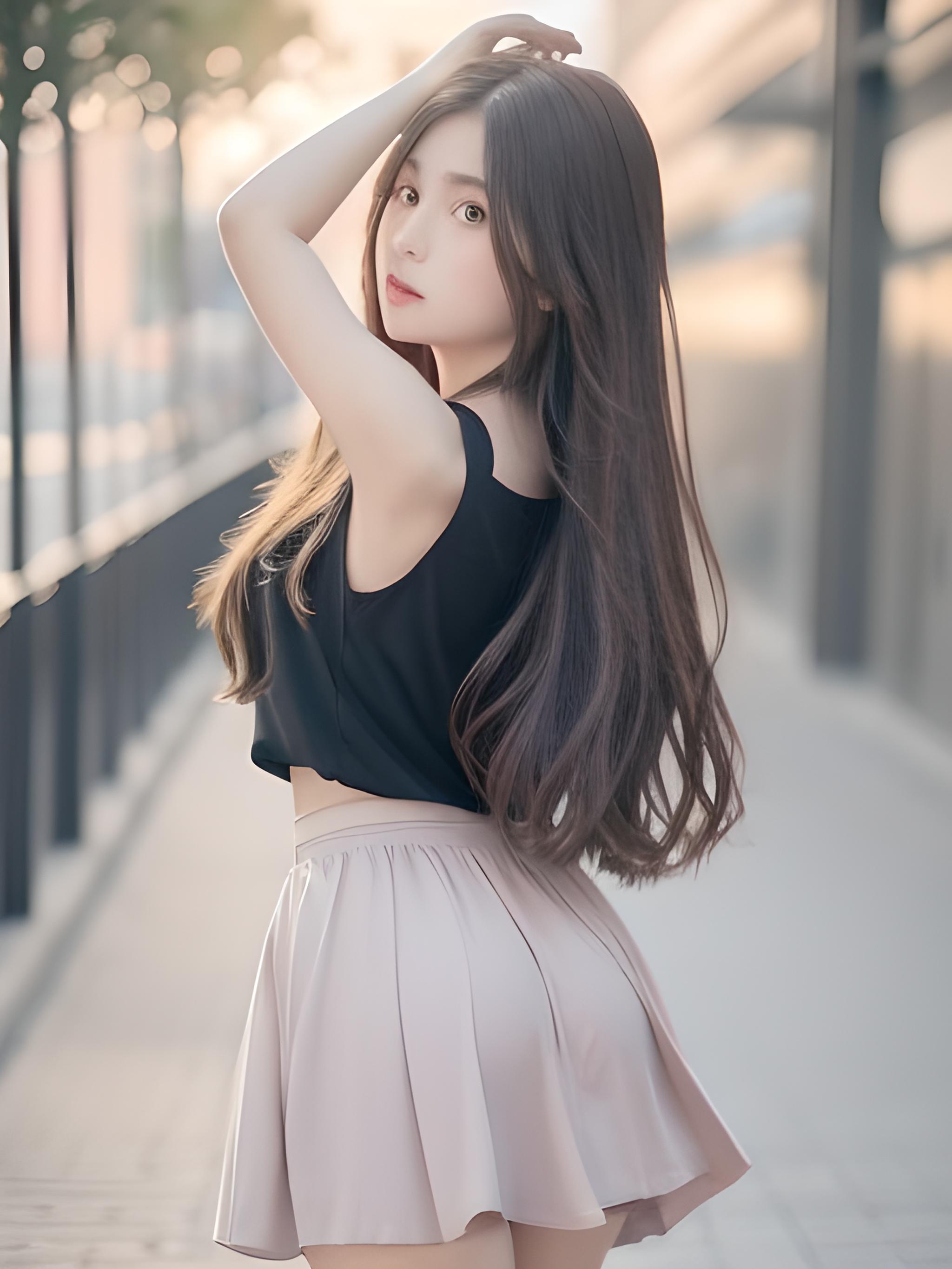 美女，