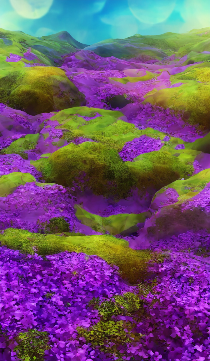 紫色的花海
