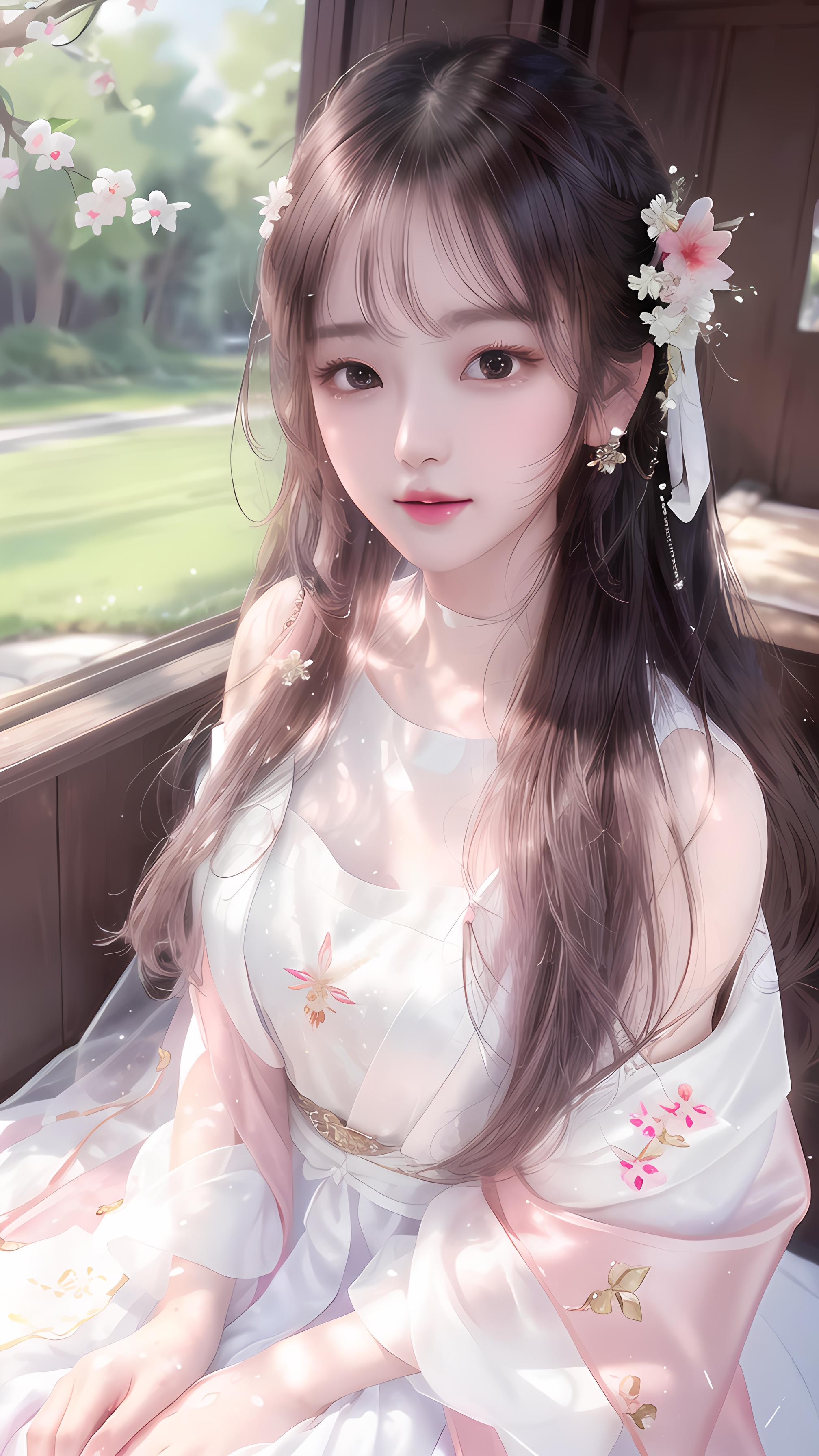 粉色少女