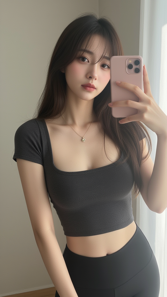 自拍瑜伽服女孩