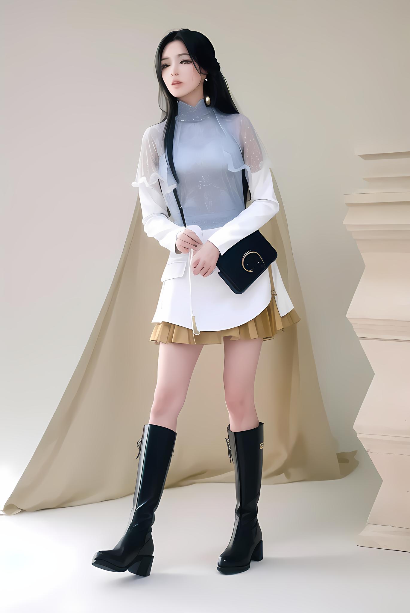 美女时尚穿搭