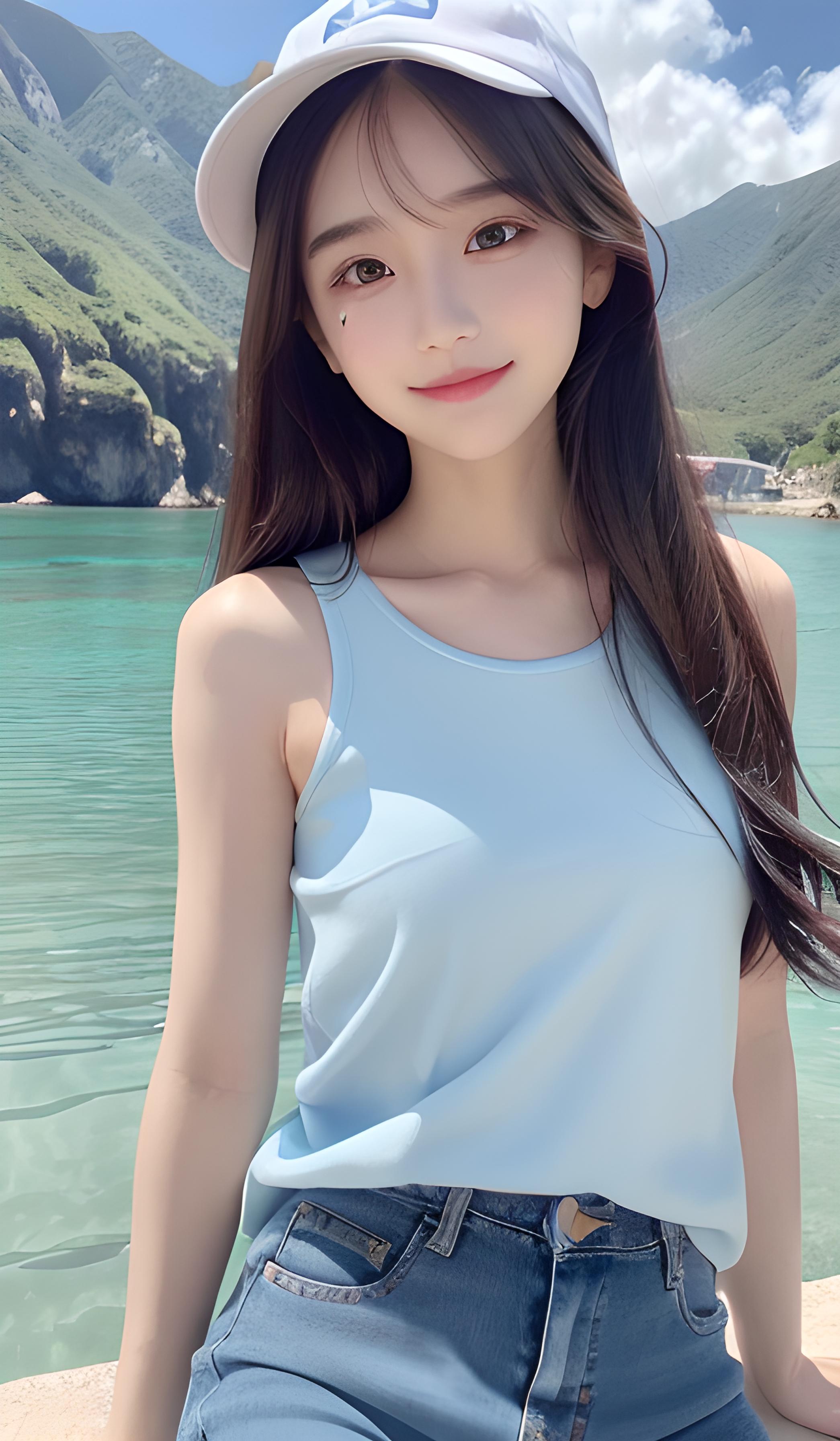 海边美女