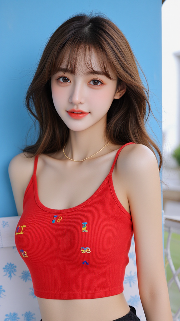 吊带背心女孩