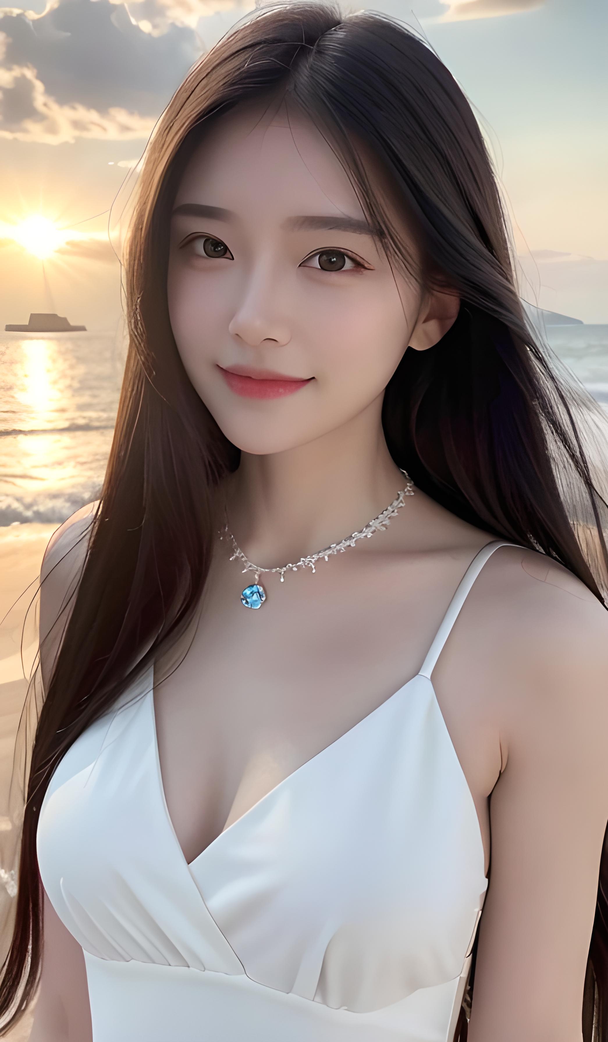 海边美女