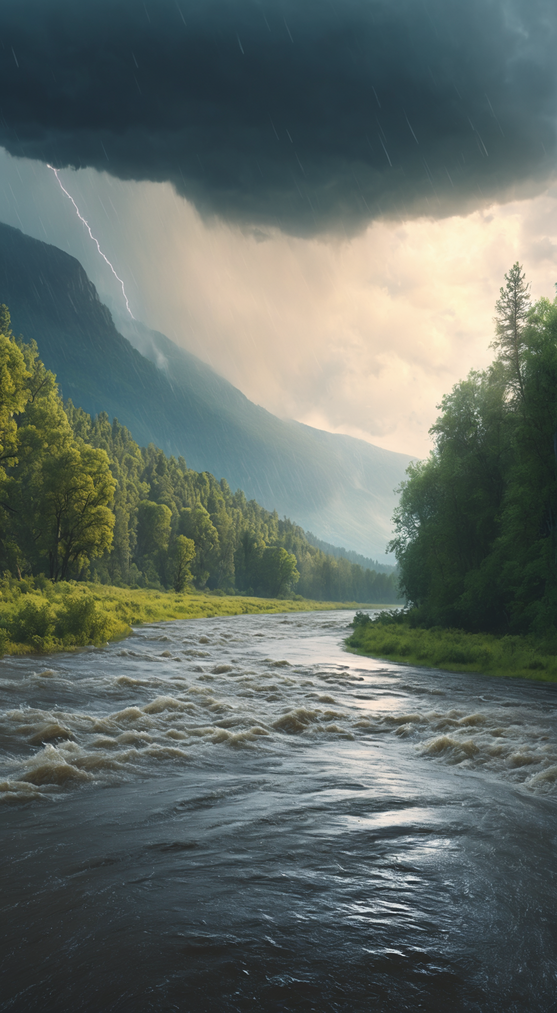 暴雨山洪