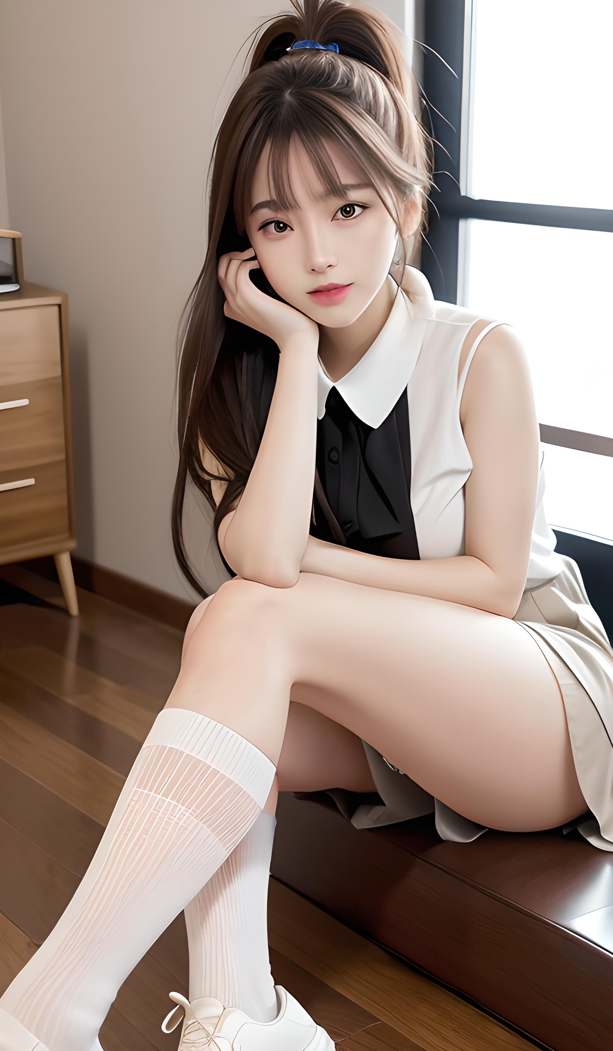 大白腿～点关注更多美女等你同款