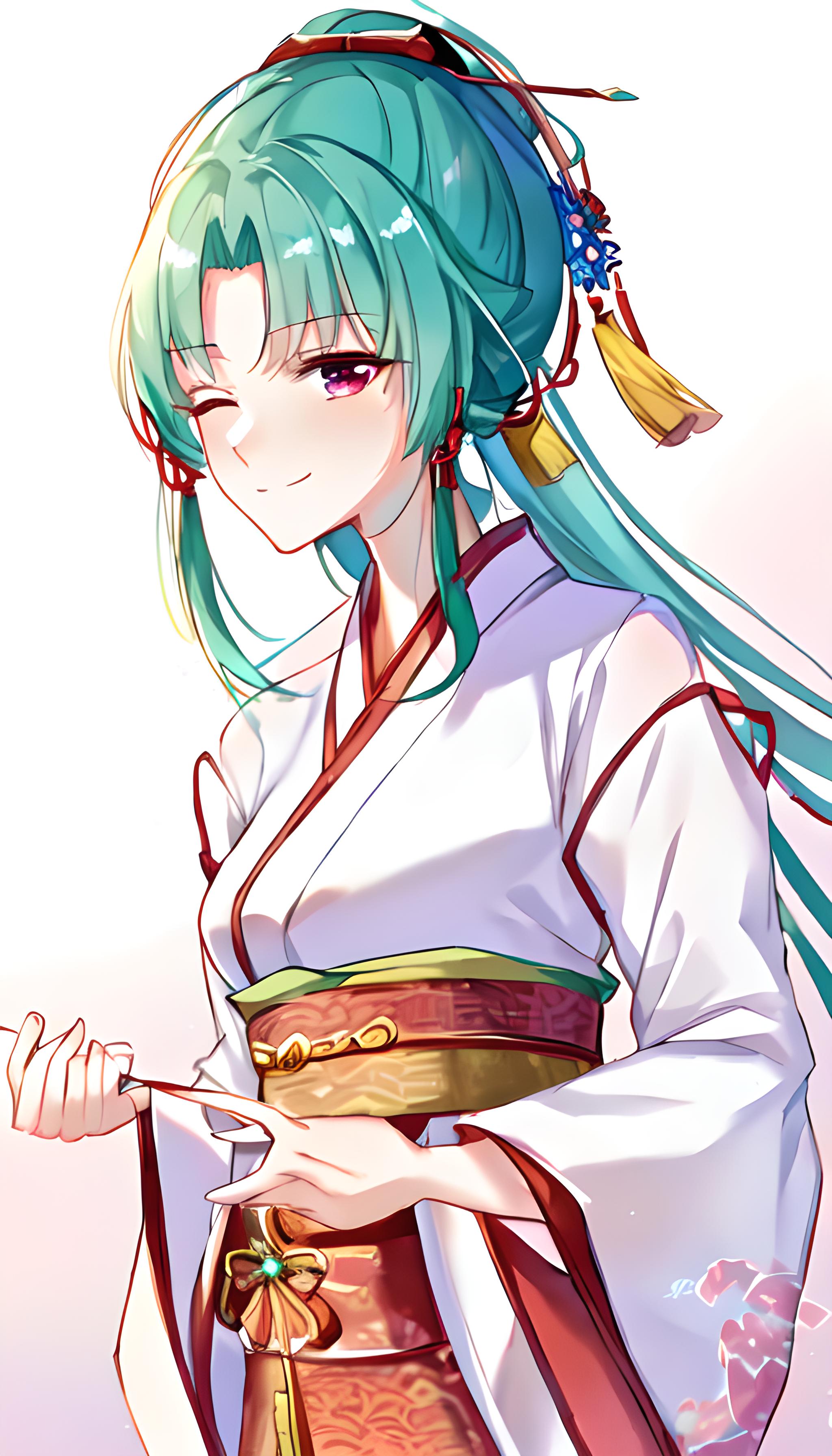 中国风美丽插画少女 | 无界ai