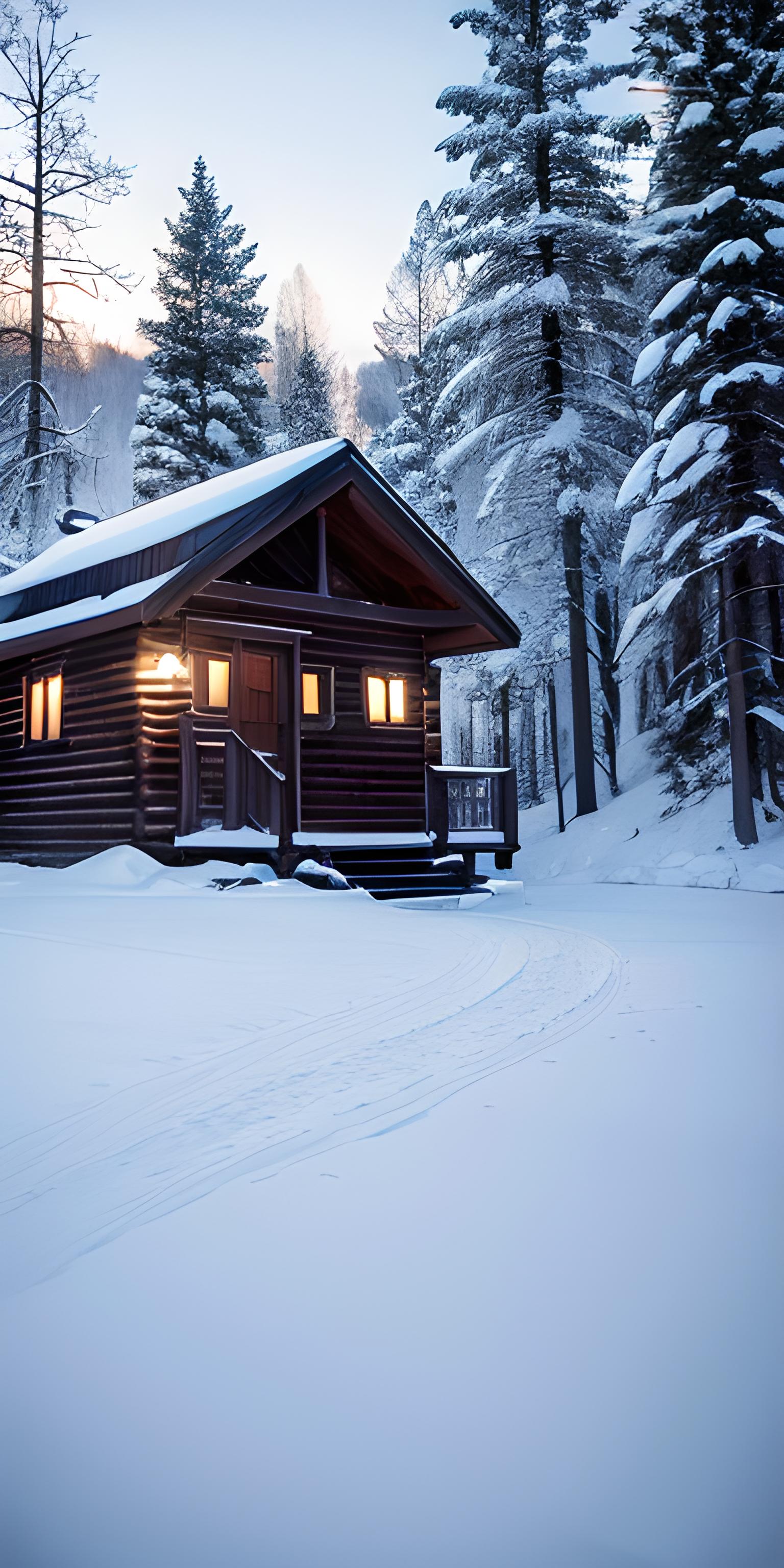 雪中小屋