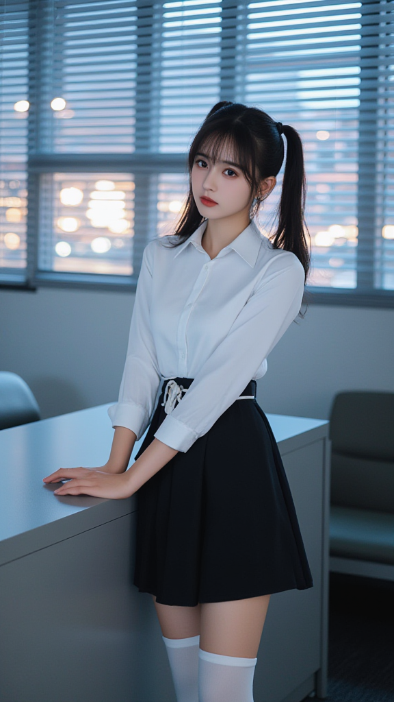 双马尾女孩