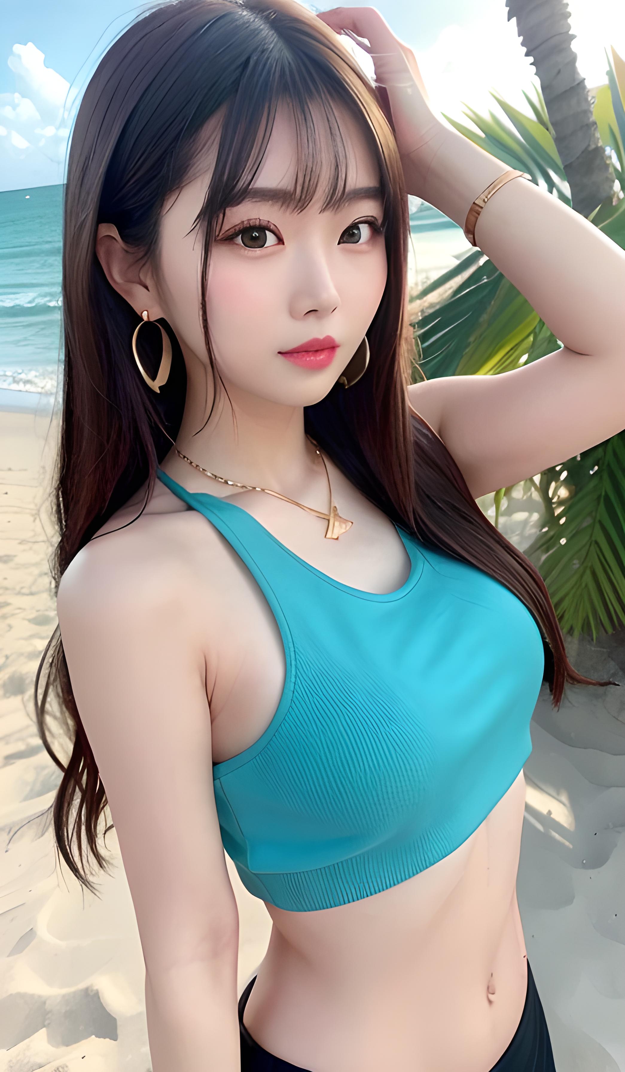 海边美女