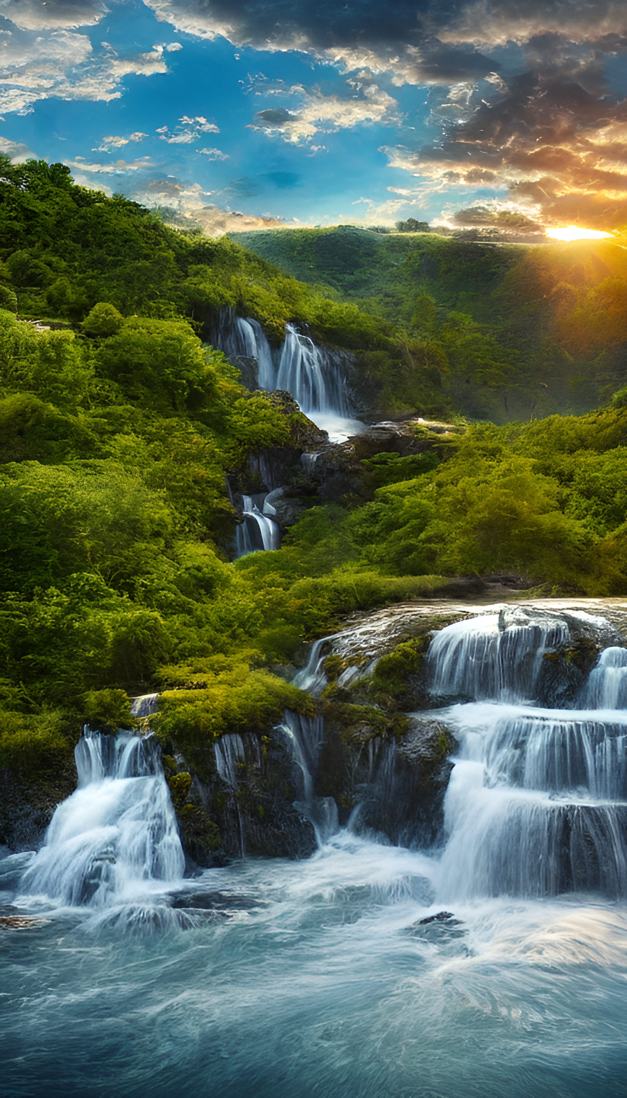 山间激流