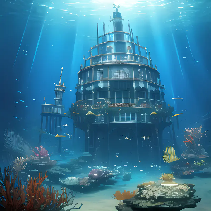 沉没的海底城堡