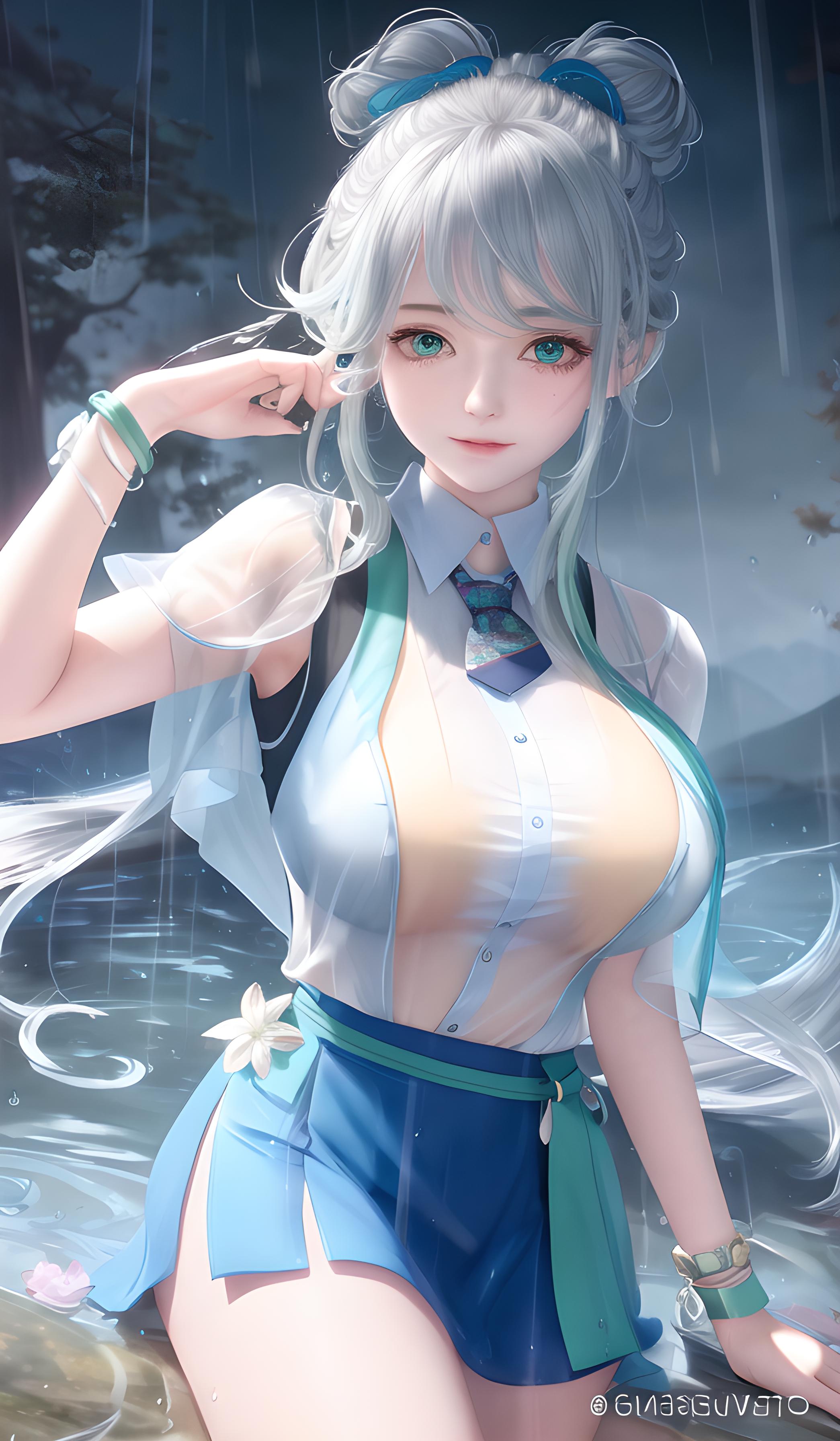 雨中少女