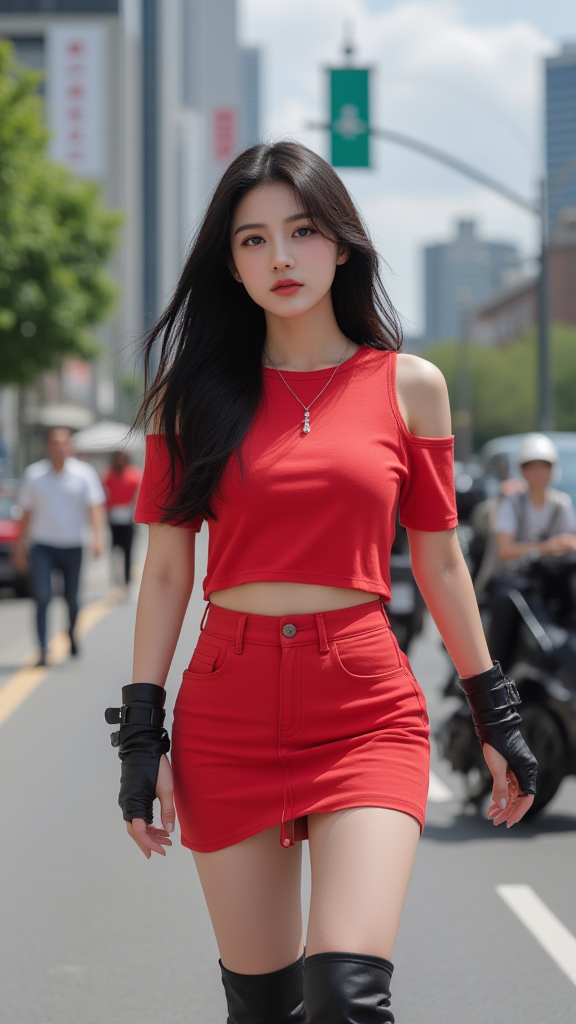 街拍美女