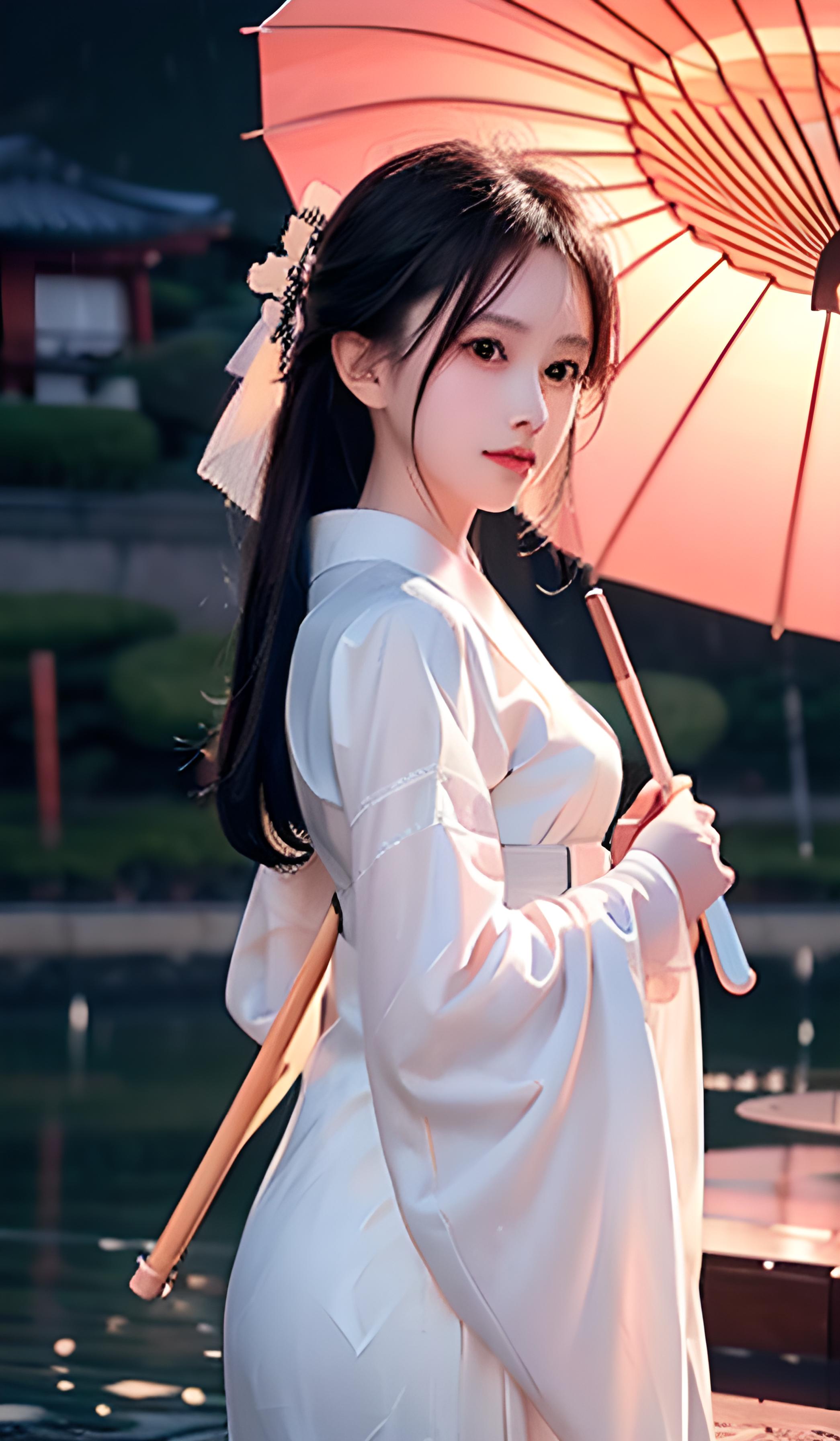 雨中少女