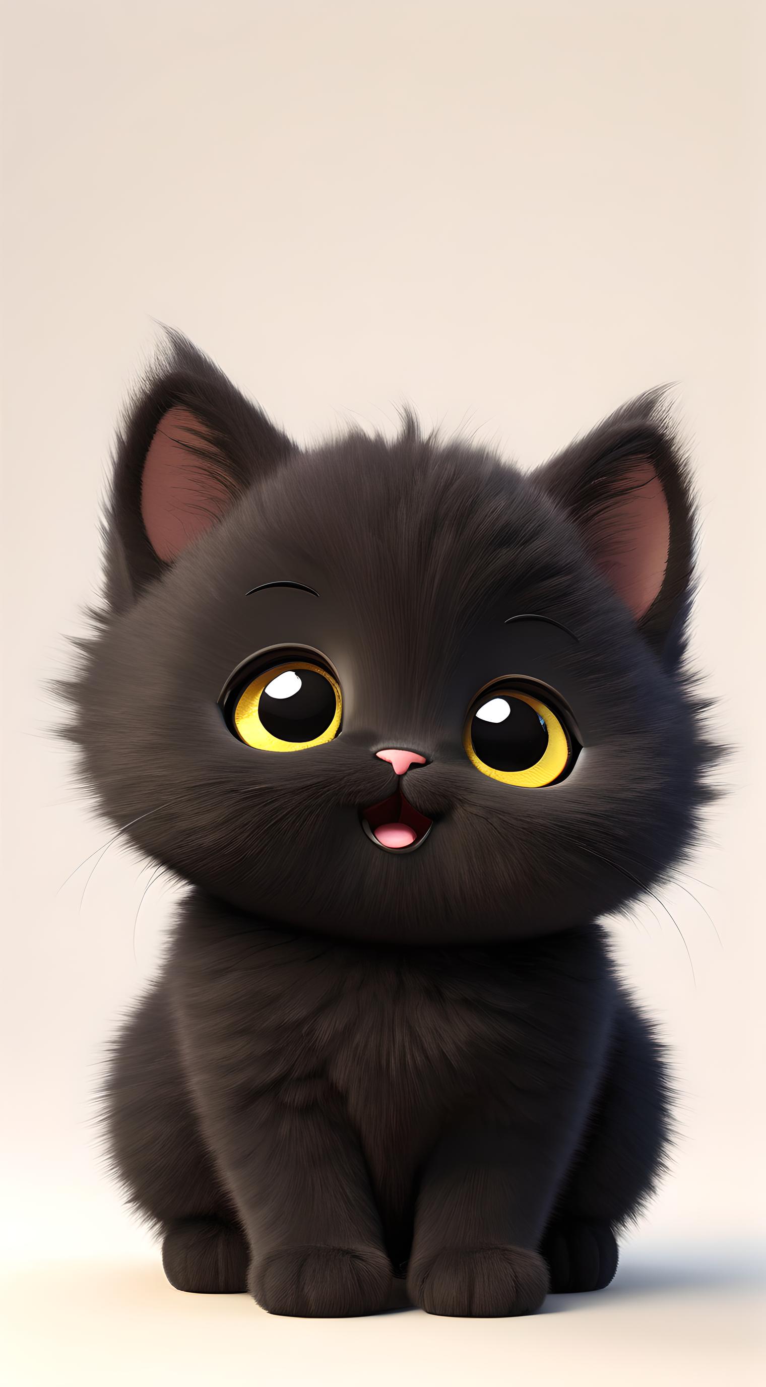 黑色猫咪