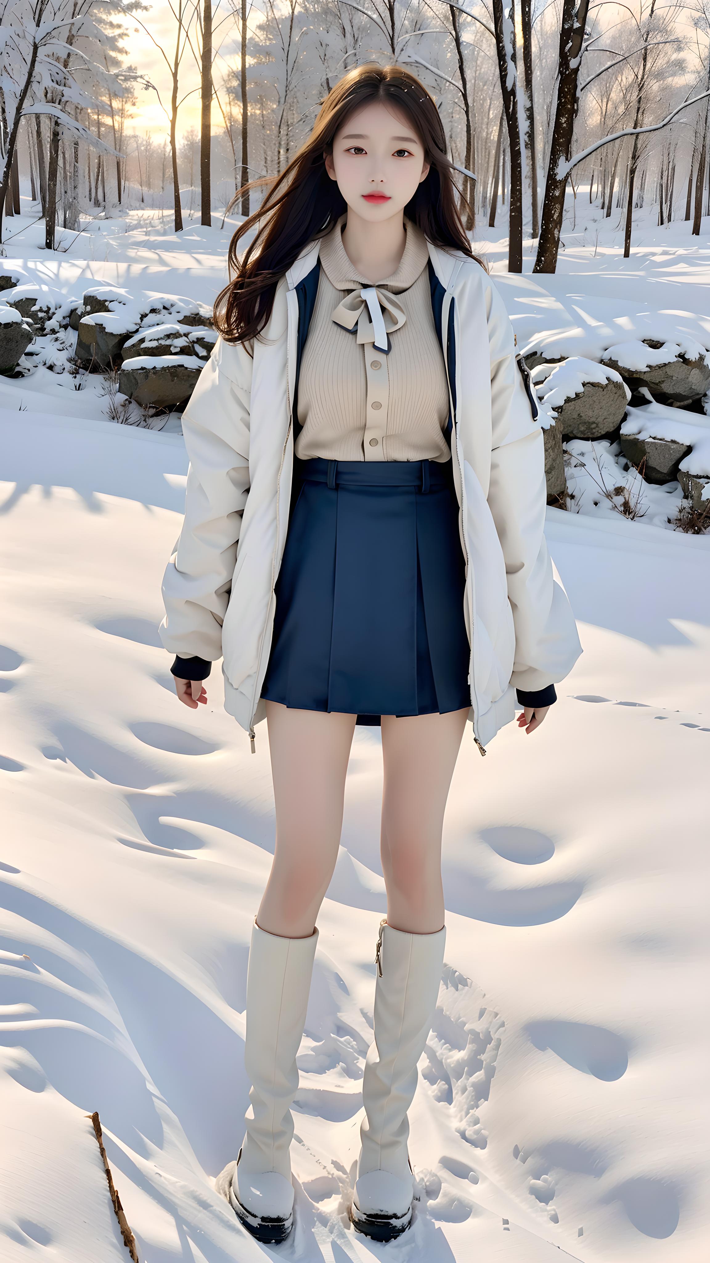 雪地美女2