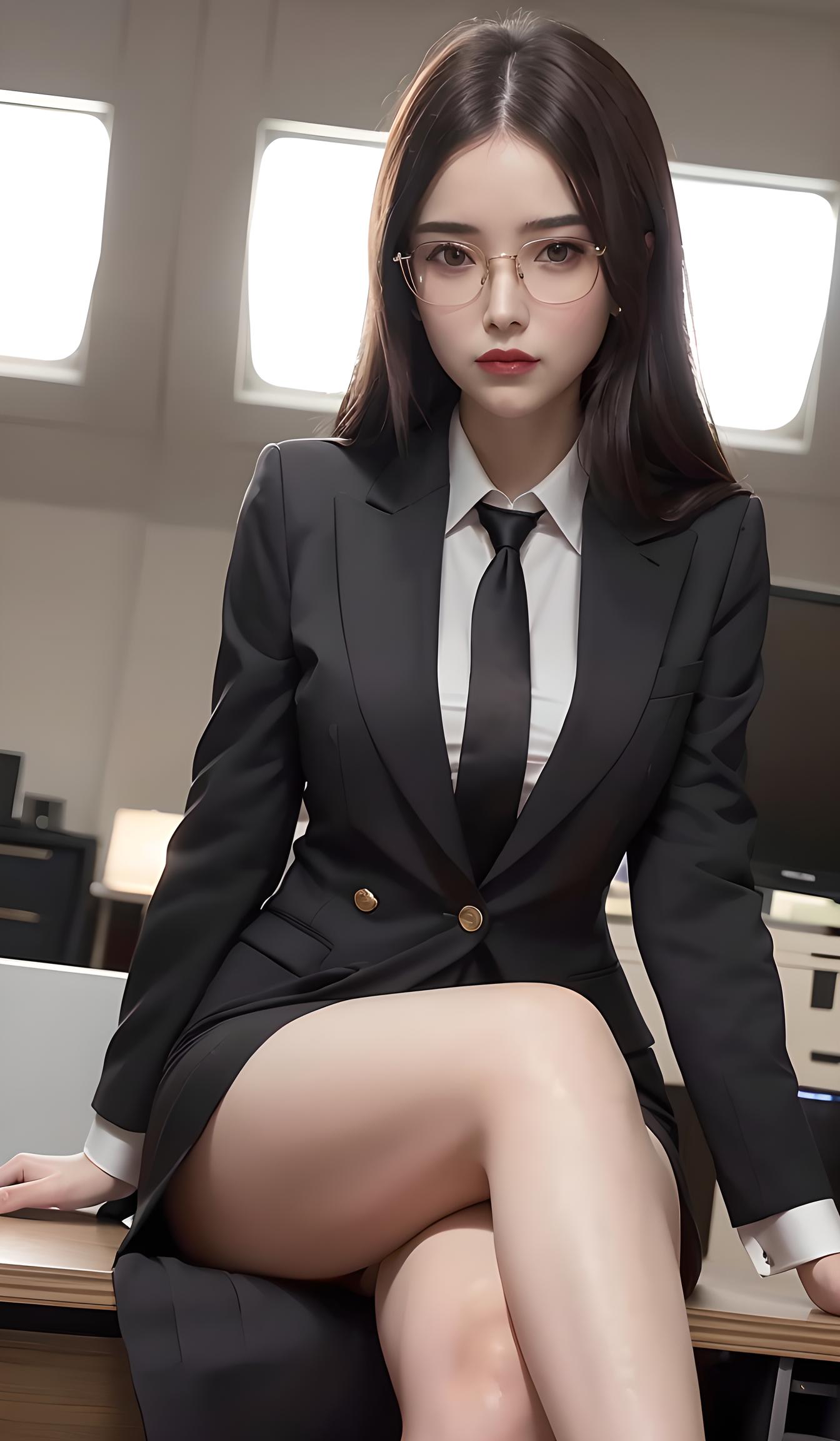 职业装美女