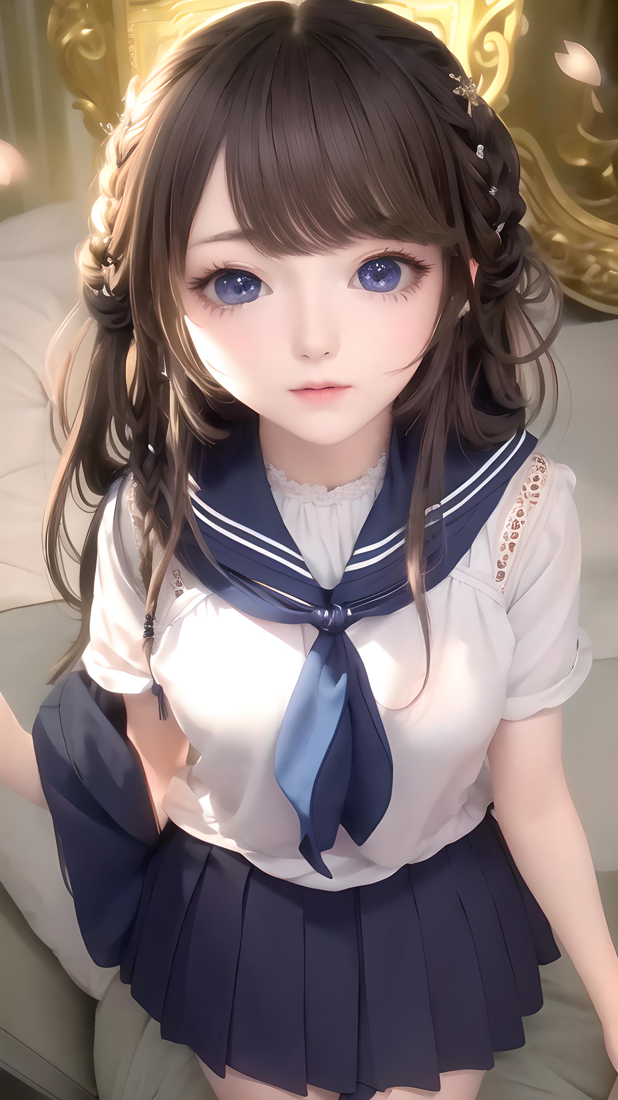 校服美少女