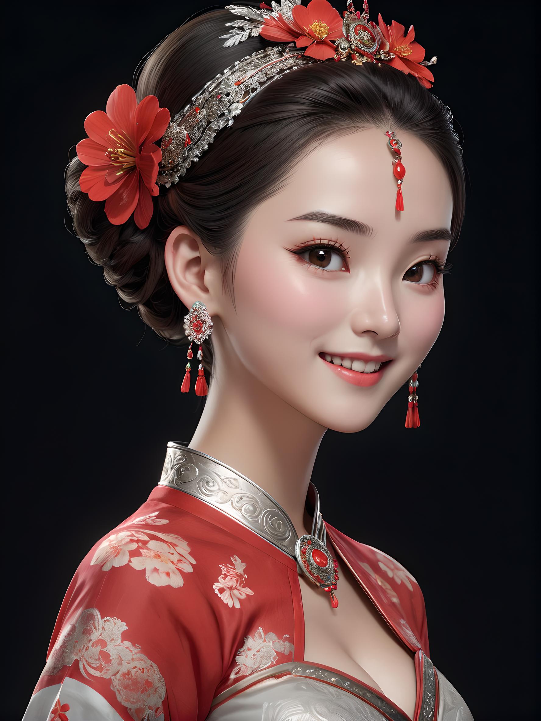 吉祥民族少女
