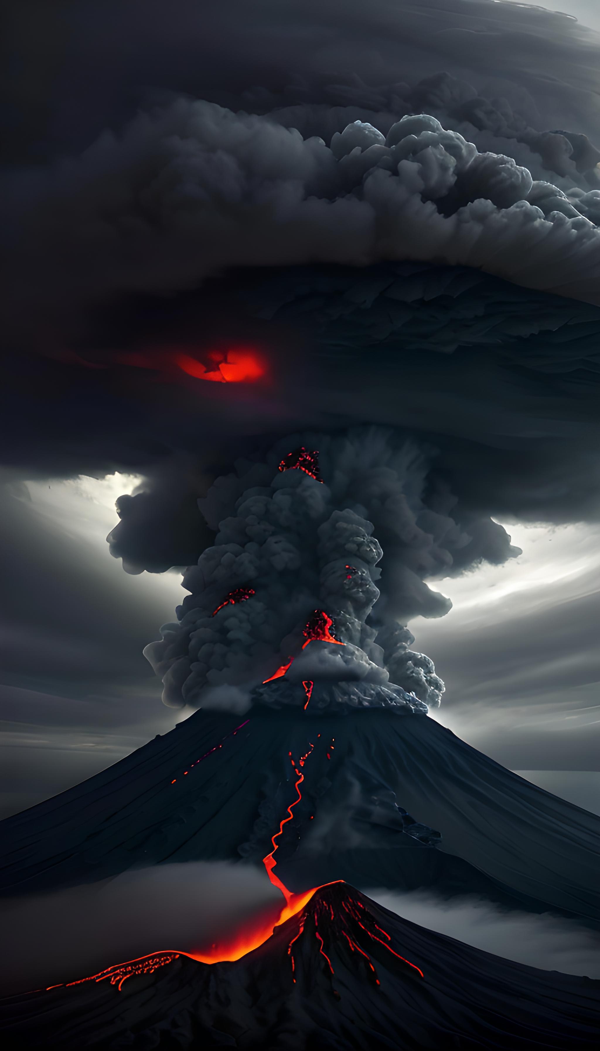 大自然的力量，火山
