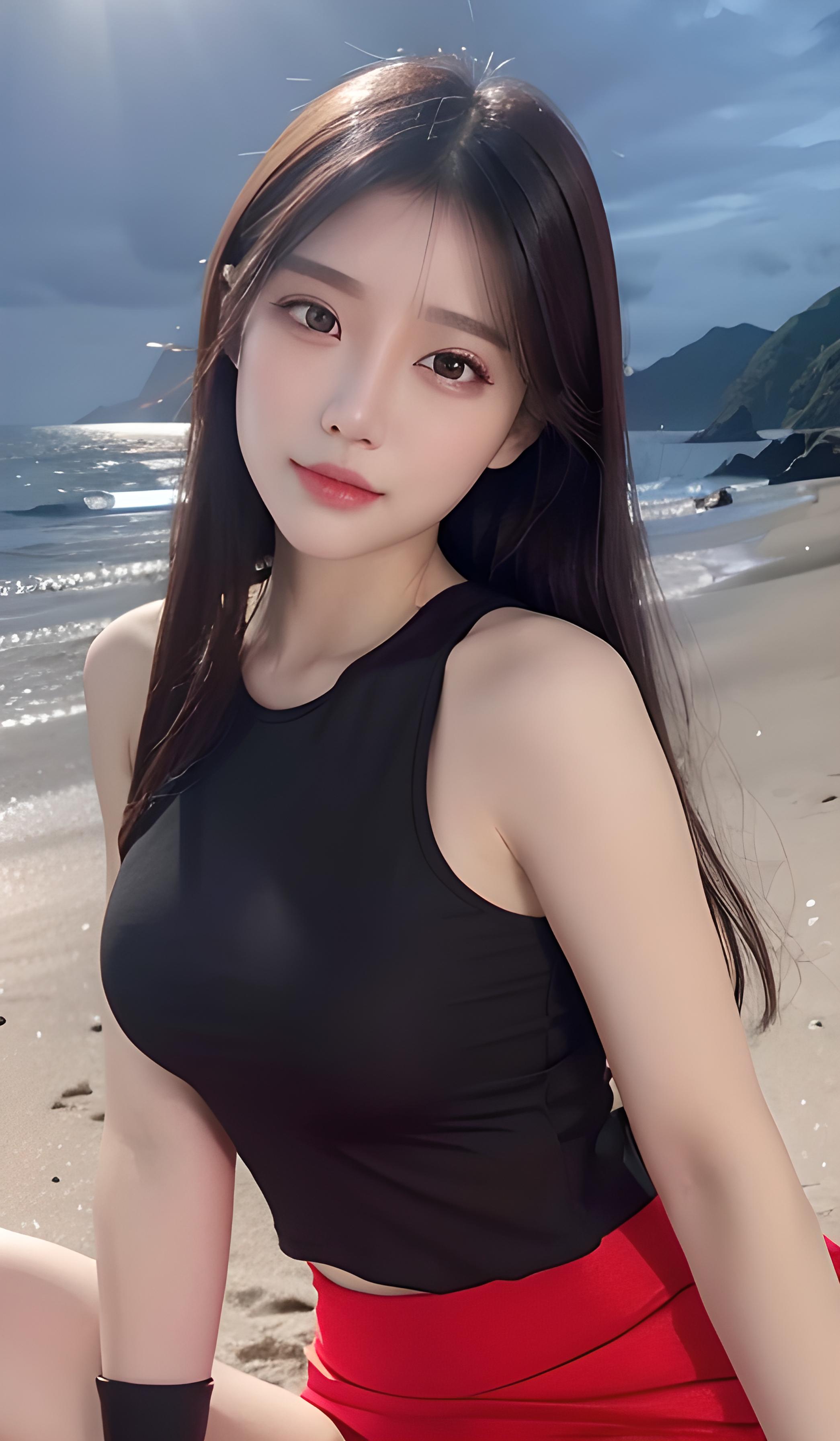 海边美女