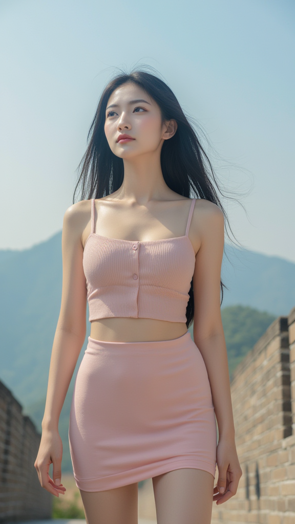 长城上的女孩子