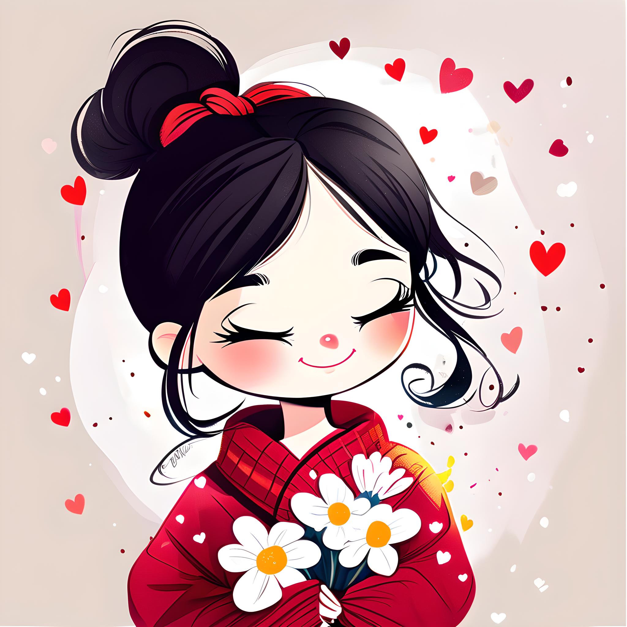卡通可爱女孩头像