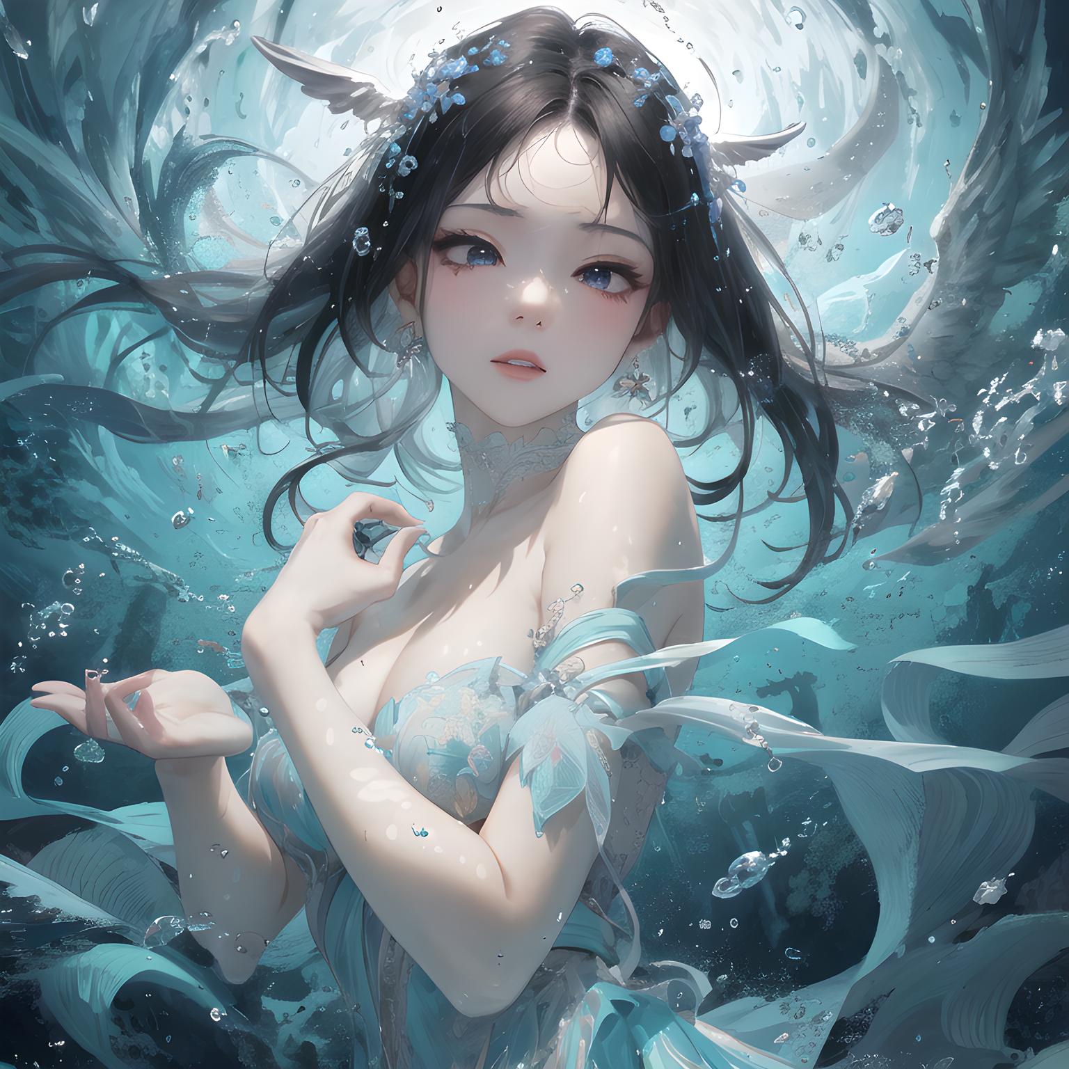 海里的美少女