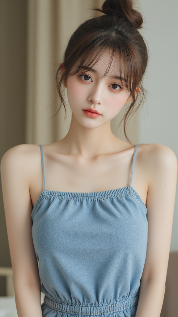 丸子头女孩