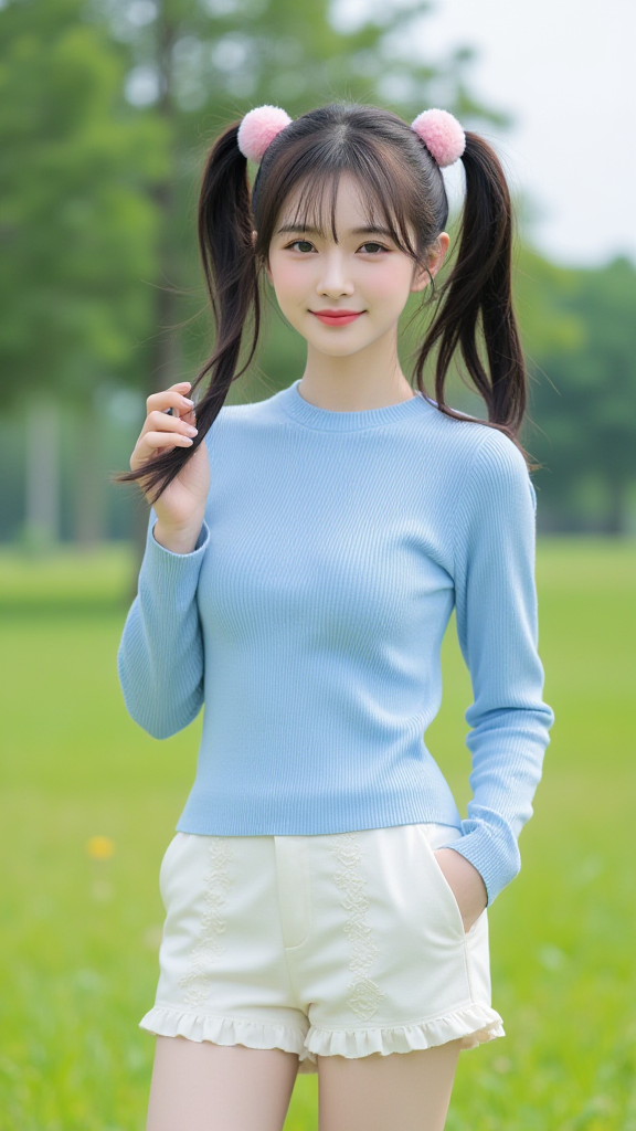 双马尾女孩